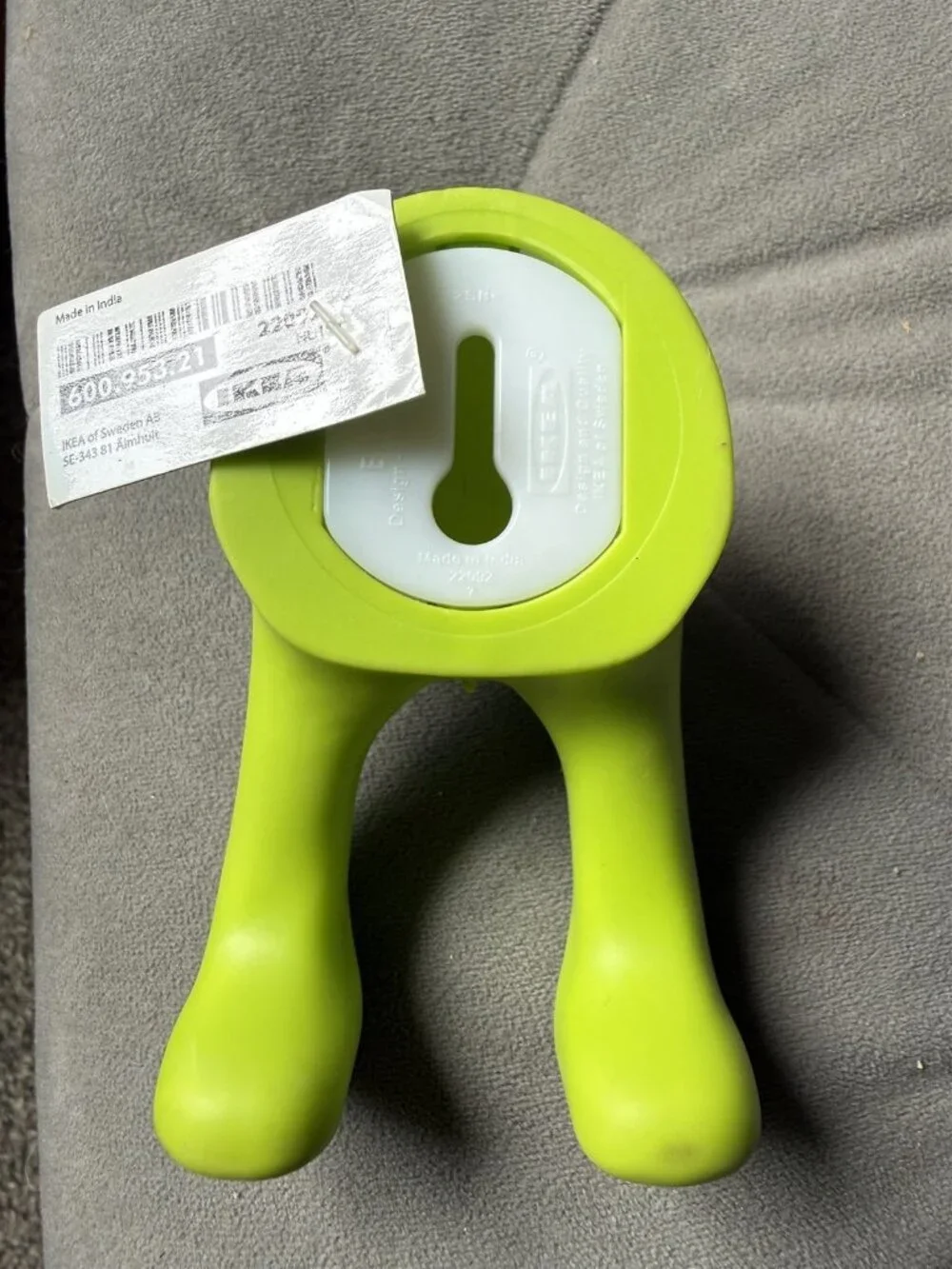 Ikea Bastis Green Dog Tail Wall Hook For Leash Collar Hat Keys New